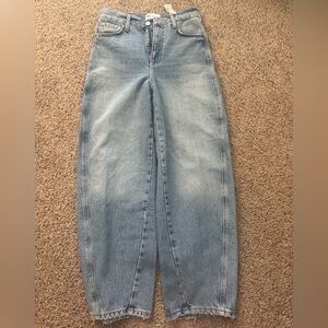 Zara Barrel Light Blue Women's Jeans